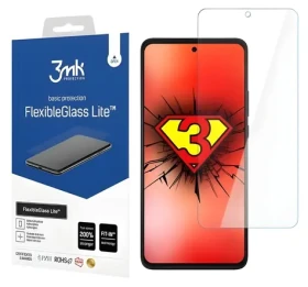 3MK FlexibleGlass Lite pre Motorola Edge 2022 / Hybridné sklo / hrúbka 0,16 mm / tvrdosť 6H