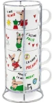 Bialetti Italia biela / Šálky na cappuccino / 4 ks × 200 ml