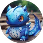 Jedlý papier Pokémoni drak 19,5 cm - Pictu Hap - Pictu Hap