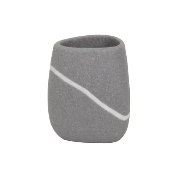 MSV ZEN kelímok do kúpeľne šedý / polyresin (3700703955412)