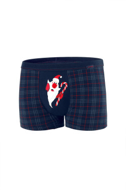 Boxerky Santa Claus 007/61 Navy Blue - Cornette XL