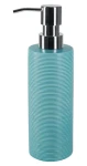 Spirella TUBE Ribbed dávkovač mydla tyrkysový / keramika / 350 ml