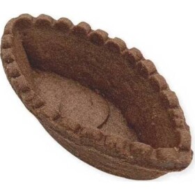 Košíčik na tartaletky loďka linecká kakaová 6,7 cm (24 ks) - dortis - dortis