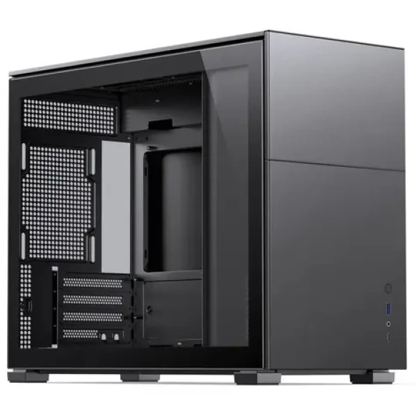 Jonsbo D31 TG čierna / mATX / 1x USB-A 3.2 / 1x USB-C 3.2 / bez zdroja / priehľadná bočnica (D31 STD BLACK)