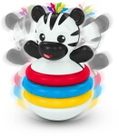 BABY EINSTEIN Hryzačka stohovacia zebra Stack & Wobble Zen™ 3m+