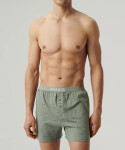 Boxerky Atlantic 2MBX-075 A'2 S-2XL černo-zelená S