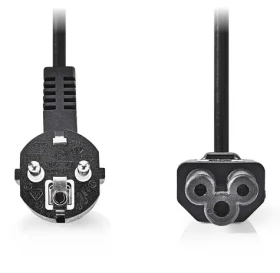 Nedis napájací kábel Typ F - IEC-320-C5 čierny / Napájací kábel / 10A / trojlístok, uhlový konektor / 3 m (CEGL10100BK30)