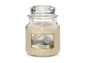 Yankee Candle Warm Cashmere stredný pohár 411g / doba horenia až: 75 h (5038581016665)