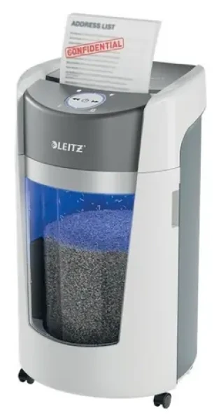 Leitz IQ OptiMax Office 550 biela / Skartovač / DIN P-5 / Mikrorez 2x15 mm / 35 l (83600000)