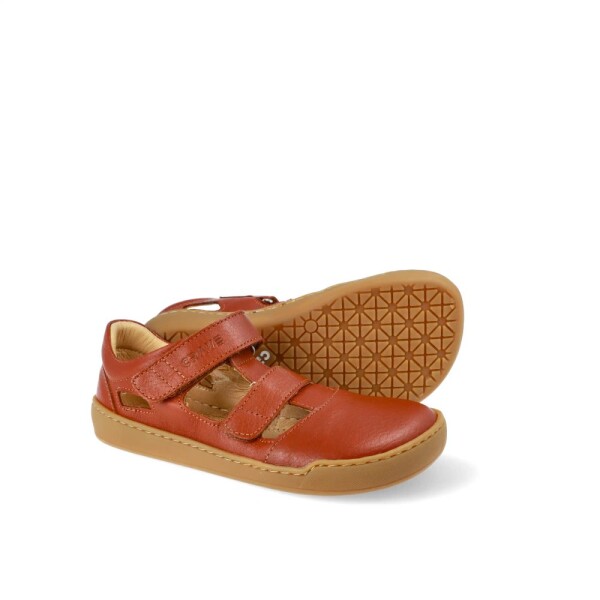 Detské barefoot sandále CRAVE SHELLWOOD Cognac, hnedá - 31