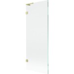 MEXEN/S - Lunar L vaňová zástena FIX 70 x 150, transparent, zlatá kartáčovaná 897L-070-000-55-00