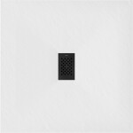 MEXEN/S - Hugo sprchová vanička SMC 100 x 100, biela, krytka čierna 42101010-B