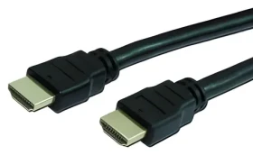 MediaRange Gold Connector čierna / HDMI kábel / High Speed / Ethernet / pozlátené konektory / 1,5 m (MRCS139)