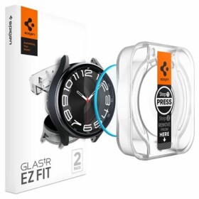 Spigen Glass tR EZ Fit ochranné sklo pre Samsung Galaxy Watch6 Classic 43mm číra 2 ks (AGL07067)