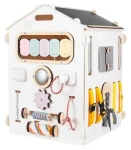 BUSYKIDS Activity board Domček pastelovo biely