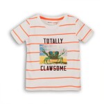 Tričko chlapčenské s krátkym rukávom, Minoti, Crab 1, biela - 80/86 | 12-18m
