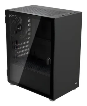 AeroCool CS-111-G-BK-v1 čierna / PC skriňa / Mini Tower / Micro ATX / Mini-ITX / 2x USB 2.0 / 1x USB 3.2 Gen 1 (ACCS-PC19013.11)