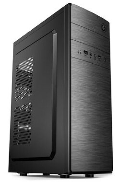 Crono D183A čierna / PC skriňa / ATX / Micro-ATX / ITX / bez zdroja / bez ventilátorov (D183A)