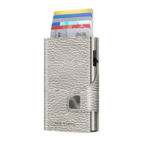 TRU VIRTU Click Slide Silver Metallic/Silver / Peňaženka / RFID ochrana / Koža a hliník / 5 kariet (24104000101)