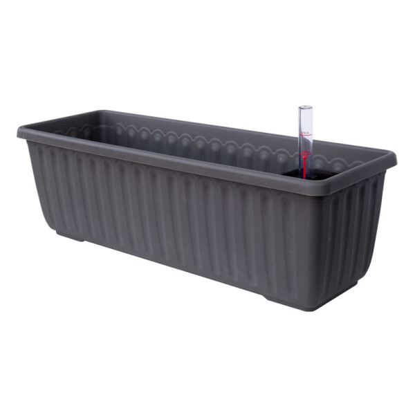 Plastia Samozavlažovací truhlík Siesta LUX antracit 80 cm