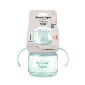Tommee Tippee Transition netečúci hrnček s hubičkou 150 ml 4m+ modrá (447940-T)