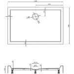 MEXEN - Flow+ sprchová vanička obdĺžniková 80 x 120, biela lesk 46R108012H