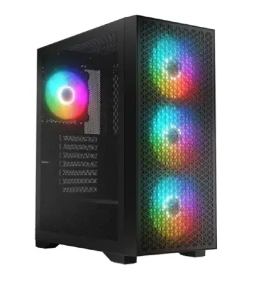 Logic Dart Pro ARGB Midi čierna / ATX / USB 3.2 Gen 2 / 2x USB 3.0 / RGB / priehľadná bočnica (AT-DART-PRO-ARGB-10)