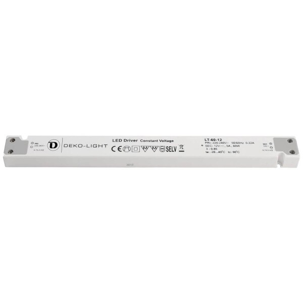 Deko Light LONG-FLAT, CV napájací zdroj pre LED konštantné napätie 0 mA - 5 A 12 V/DC; 862093