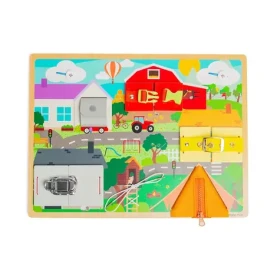 Bigjigs Toys Motorická doska každodenných zručností