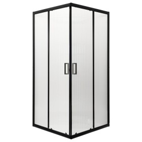 KERRA - Sprchovací kút bez vaničky Soho SQ 90 (čierny) 5907548118752