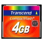 Transcend Compact Flash karta 133x 4GB (TS4GCF133)