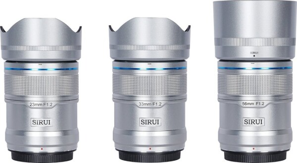 Sirui Sirui Sniper Lens APS-C AF Kit 23, 33 & 56mm F1.2 X-Mount Silver