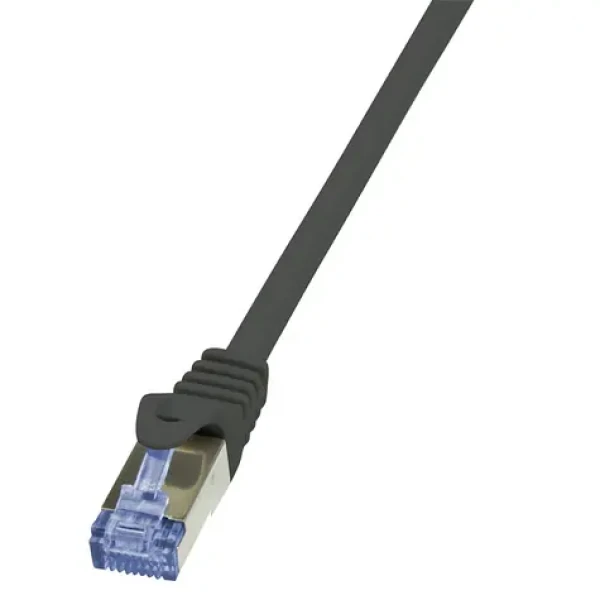 LogiLink PrimeLine čierna / Patch kábel / Cat6a S/FTP / RJ-45 / 0,5 m (CQ3023S)
