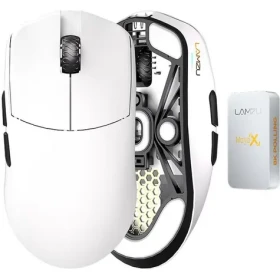 Lamzu Maya X biela / Bezdrôtová herná myš / 30000 DPI / USB-C 2.4GHz (6975637430091)