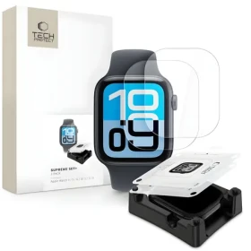 Tech-Protect Supreme Set+ / Ochranná hydrogélová fólia / Apple Watch 44 mm / 2 ks v balení