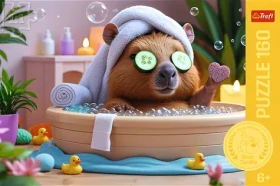 Trefl Puzzle Kapybara v kúpeľoch
