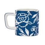 Kitchen Craft Keramický hrnček na espresso Blue Blu Fiorato 120 ml