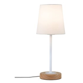 Paulmann Neordc Stellan 79636 stolná lampa LED E27 20 W biela, drevo; 79636