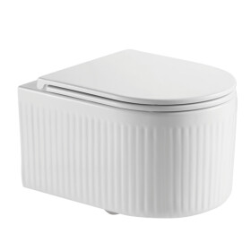 INVENA - Závesná WC misa, GLAMOUR, vrátane soft/close sedátka CE-92-001-L
