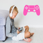 Veselá Stena Samolepka Ovládač na playstation Farba: zelená, Veľkosť: 40 x 26 cm