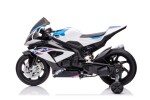 Mamido Detská elektrická motorka BMW HP4 Race JT5001 biela