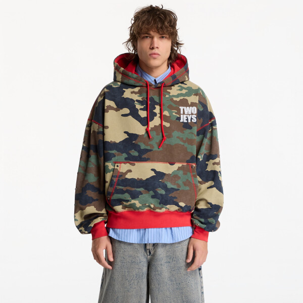 Mikina TwoJeys Cross Camo Hoodie Camo XS