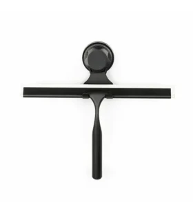 Compactor Bestlock Black Držiak s kúpeľňovou stierkou s prísavkou čierna / bez vŕtania (RAN9785)