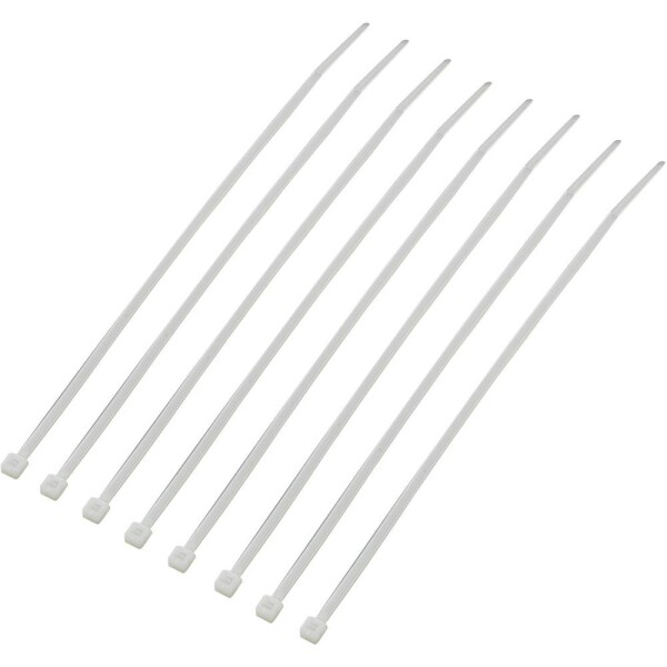 TRU COMPONENTS 1592759, TC-CV150SK203, sťahovacie pásky, 2.50 mm, 150 mm, prírodná, 1000 ks; 1592759