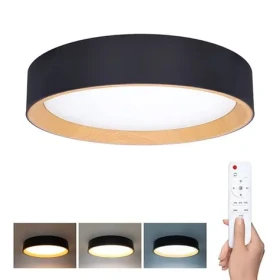Solight WO8016 LED osvetlenie s diaľkovým ovládačom Larios Black / 48W / 3360lm / 40cm / zmena chromatickosti / stmievateľ (WO8016)