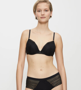 AURA SPOTLIGHT - Push-up podprsenka na zväčšenie dekoltu Triumph BLACK 80A