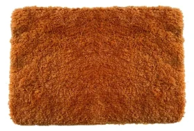 Spirella HIGHLAND kúpeľňová predložka vysoký vlas 55 x 65 cm oranžová/mikrovlákno