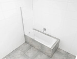 Vaňová zástena SAT 150x80 cm chróm SIKOVZPEV150 SIKOVZPEV150