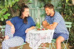 Pyžamo Kľúč LNS 721 A25 Viskóza 3/4 S-XL modrá S