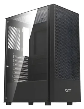 DarkFlash A290 čierna / ATX / bez ventilátorov / 3x USB-A / priehľadná bočnica / bez zdroja (A290 BLACK WITHOUT F)